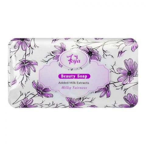 Feya Purple Milky Fairness Beauty Soap, 130g