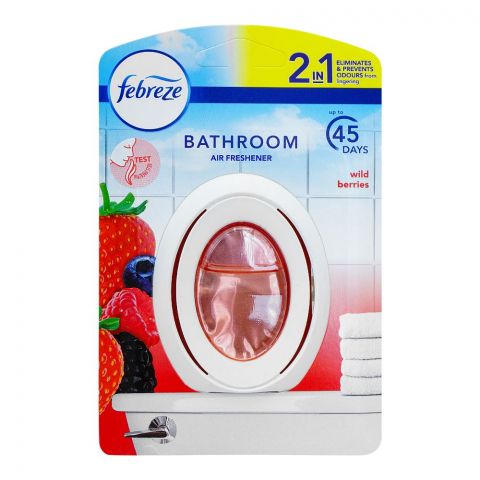Febreze Bathroom Air Freshener, Wild Berries, 7.5ml