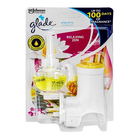 Glade Relaxing Zen Electric Scented Oil Refill With Machine, 20ml