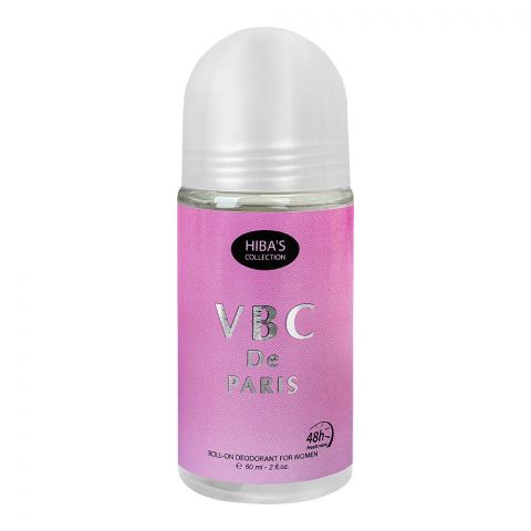 Hiba's Collection VBC De Paris Deodorant Roll On, For Women, 60ml
