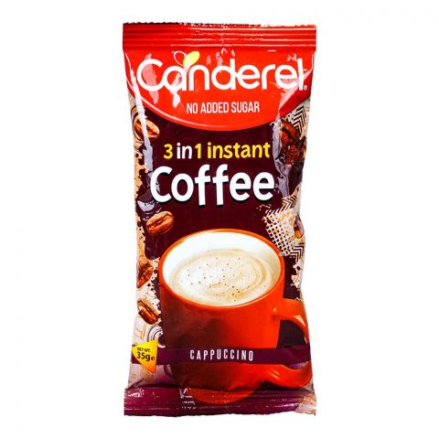Canderel 3-In-1 No Added Sugar Instant Coffee Cappuccino, 35g