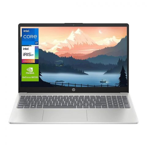 HP Laptop 15-FD0237NIA, Core I7-1355U, 8GB RAM/512GB DDR4, 15.6 Inches Display, DOS