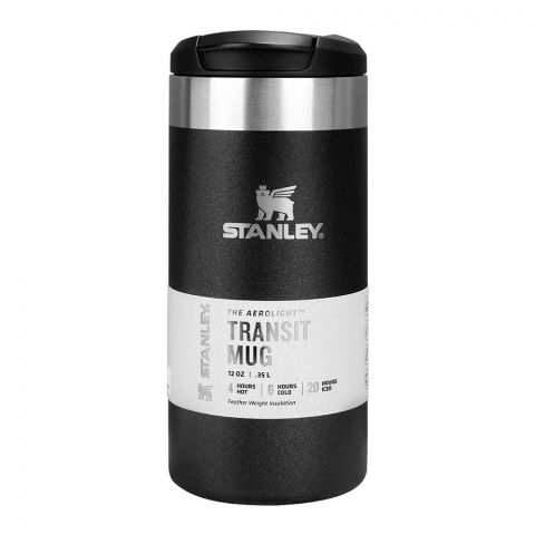 Stanley The Aerolight Transit Mug, 0.35 Liter, Black Glimmer, 10-10788-067