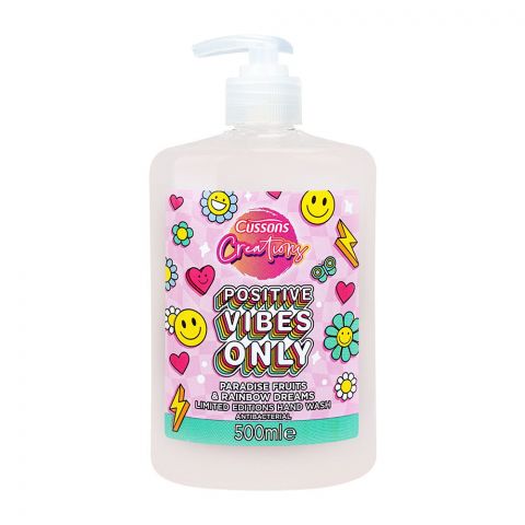 Cussons Creations Positive Vibes Only Paradise Fruit & Rainbow Dreams Antibacterial Hand Wash, 500ml