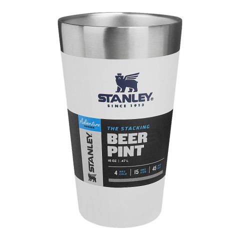 Stanley Adventure Series The Stacking Beer Pint, 0.47 Liter, Polar, 10-02282-059