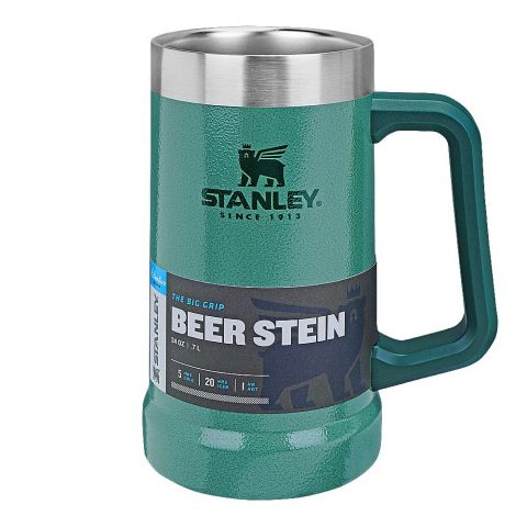 Stanley Adventure Series The Big Grip Beer Stein, 0.7 Liter, Hammertone Green, 10-02874-033
