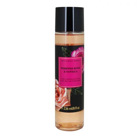 Bath & Body Works Whipped Rose & Vanilla Fine Fragrance Mist, 236ml