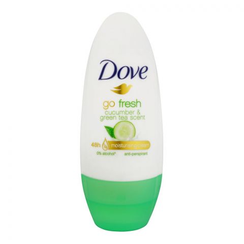 Dove Go Fresh Cucumber & Green Tea 48-Hour Anti-Perspirant Deodorant Roll On, For Women, 40ml