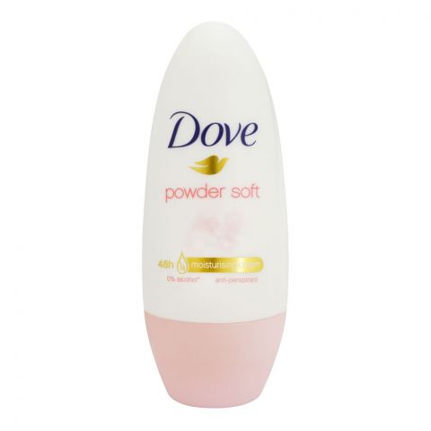 Dove Powder Soft 48 Hour Anti-Perspirant Deodorant Roll On, For Women, 40ml