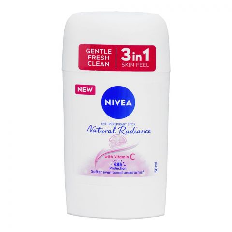 Nivea Anti-Perspirant With Vitamin C Natural Radiance Deodorant Stick, For Women, 50ml