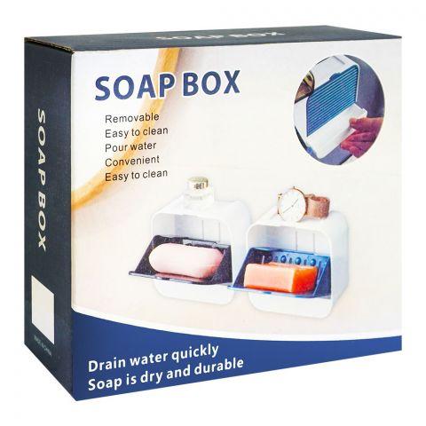 Soap Box Dish Square, Blue