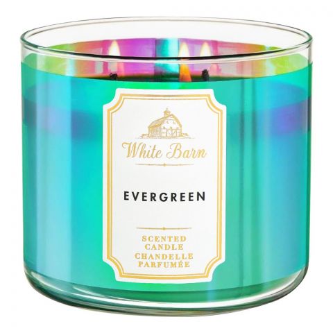 Bath & Body Works White Barn Evergreen Scented Candle, 411g