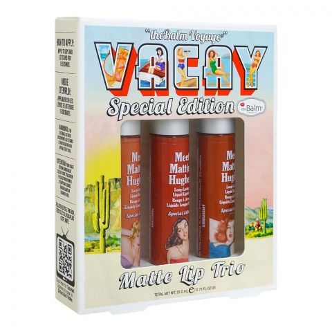 The Balm Cosmetics Voyage Vacay Special Edition Matte Lip Trio, 3-Pack