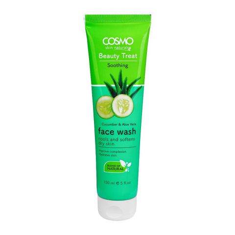 Cosmo Beauty Treat Soothing Cucumber & Aloe Vera Face Wash, 150ml