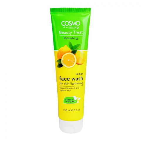 Cosmo Beauty Treat Refreshing Lemon Skin Lightening Face Wash, 150ml