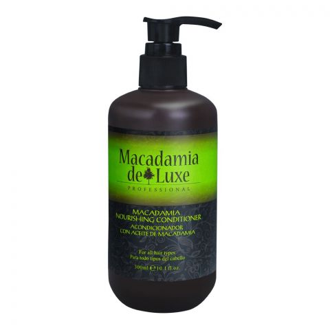 Macadamia De Luxe Macadamia Nourishing Conditioner, For All Hair Types, 300ml