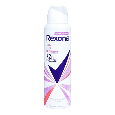 Rexona Women Nutritive 72H Motion Activated Deodorant Spray, For Women, 150ml
