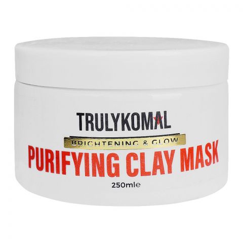 Truly Komal Brightening & Glow Purifying Clay Mask, 250ml