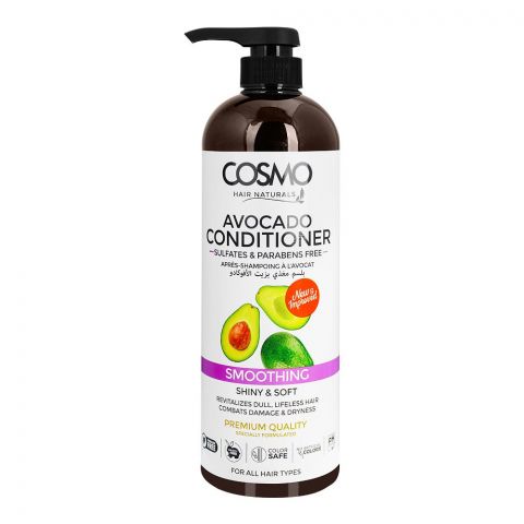 Cosmo Hair Naturals Avocado Soothing Conditioner, For All Hair Types, 1000ml
