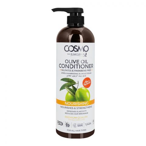 Cosmo Hair Naturals Olive Oil Nourishing Conditioner, For All Hair Types, 1000ml