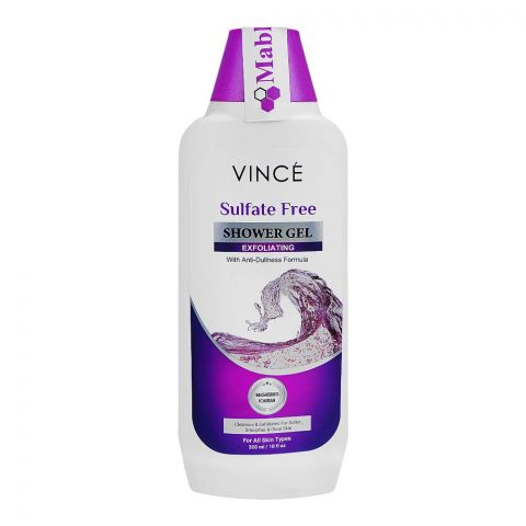 Vince Exfoliating Anti-Dullness Sulfate Free Shower Gel, 300ml