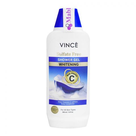 Vince Whitening With Vitamin C Sulfate Free Shower Gel, 300ml