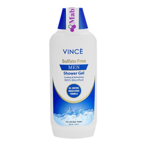 Vince Men Cooling & Refreshing With Menthol Sulfate Free Shower Gel, 300ml