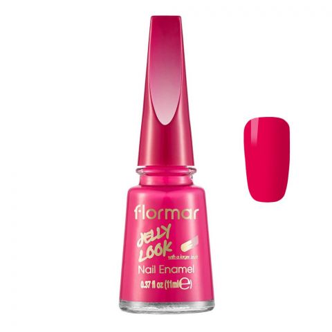 Flormar Jelly Look Nail Enamel, 11ml, JL21 Awesome Pink