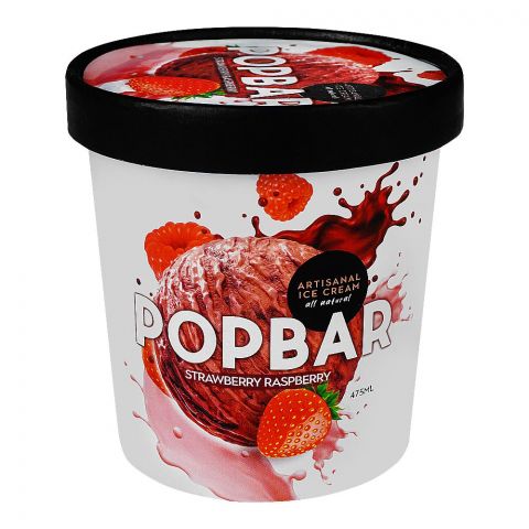 Wholesome Foods Popbar Strawberry & Raspberry, 475ml