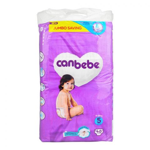 Canbebe Baby Diapers Jumbo No. 5, 11-25 KG, 46-Pack