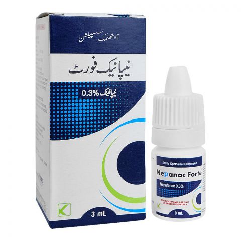 Kobec Pharmacals Nepanac Forte 0.3% Suspension, 3ml