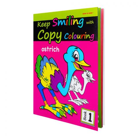 Paramount Keep Smiling With Copy Coloring Book Ostrich, Book 1