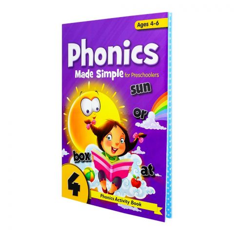 Paramount Phonics Made Simple, Book For Preschoolers, For 4-6 Year Kids, Book 4