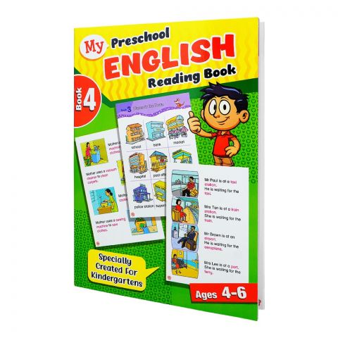 Paramount My Preschool English Reading Book 4, For 4-6 Year Kids