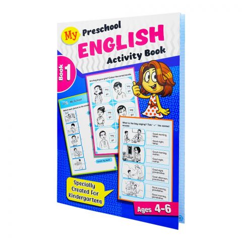 Paramount My Preschool English Activity Book 1, For 4-6 Year Kids
