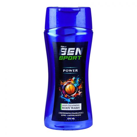 Sen Sport Power Deep Cleansing Body Wash, 250ml