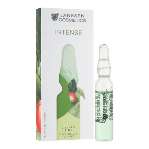 Janssen Cosmetics Intense Stem Cell Fluid, Serum For Regeneration Your Skin Profiles, Apple Stem Cell Extract, Hyaluronic Acid, 7x2ml, 7-Pack
