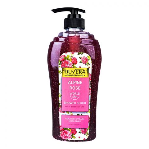 Duvera Alpine Rose World SPA Shower Scrub, With Essential Oils, 725ml