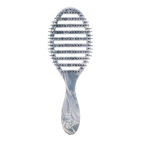 Wet Brush Speed Dry Hair Brush, Metallic-Marble-Silver, BWR810MRSL