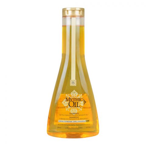 L'Oréal Professionnel Mythic Oil Shampoo, Adds Softness and Shine, For Normal to Fine Hair, 250ml