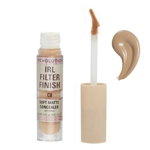 Makeup Revolution IRL Filter Finish Soft Matte Concealer, C8