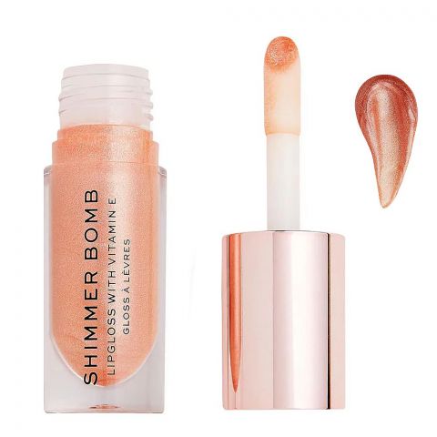 Makeup Revolution Shimmer Bomb Lip Gloss, Gloss Starlight