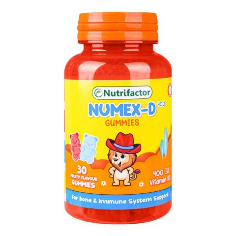 Nutrifactor Numex-D Fruity Flavor Gummies, 30-Pack