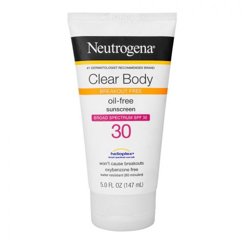 Neutrogena Clear Body Oil Free Broad Spectrum Sunscreen