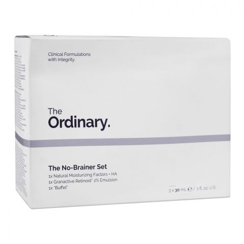 The Ordinary, The No-Brainer Set, Pack-3, 3x30ml