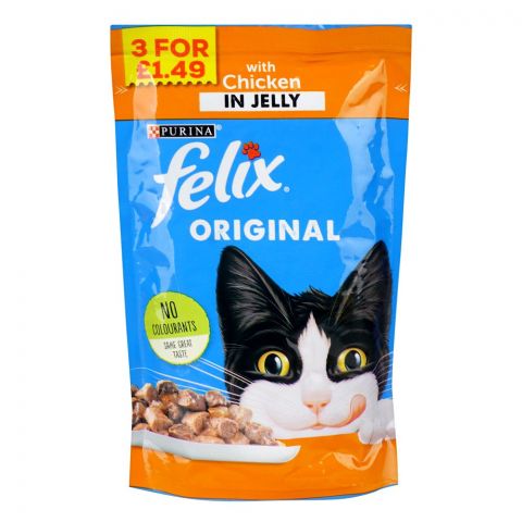 Felix Chicken In Jelly Pouch, For Cats, 100g