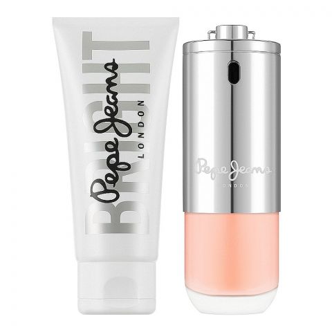 Pepe Jeans London Bright Gift Set, For Women, Eau de Parfum Natural Spray 80ml+Body Lotion 80ml