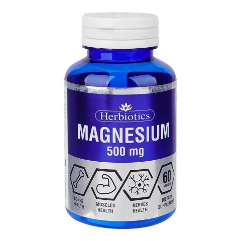 Herbiotics Magnesium Tablets, 500mg, 30-Pack