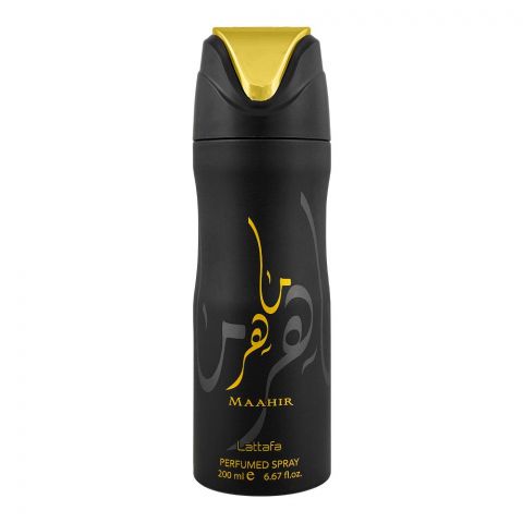 Lattafa Maahir Body Spray, For Men & Women, 200ml