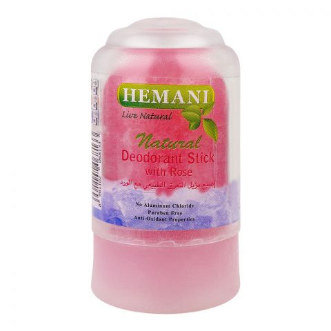 Hemani Natural Rose Deodorant Stick, Paraben Free, For Men & Women, 70g